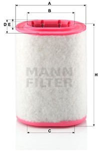 Ilmansuodatin, LAND ROVER RANGE ROVER III, 13 71 7 501 239, PHE 000050