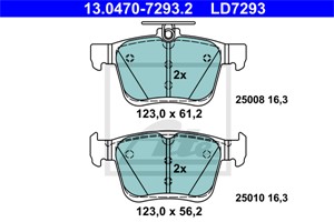 Jarrupalasarja, levyjarru, Taka-akseli, AUDI,SEAT,SKODA,VW, 5Q0 698 451 C, 5Q0 698 451 N, 5Q0 698 451 Q, 8V0 698 451 B, 8V0 698 451 F, 8