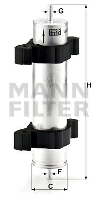 Polttoainesuodatin MANN-FILTER WK 521/2