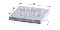 Raitisilmasuodatin MANN-FILTER CUK 22 021