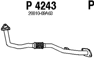 Pakoputki, Edessä, NISSAN SUNNY II, SUNNY Hatchback II, 20010-69A63