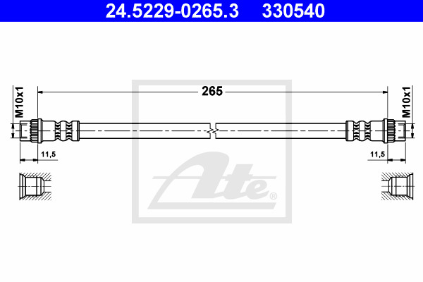 Jarruletku ATE 24.5229-0265.3