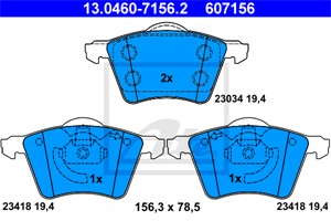 Jarrupalasarja, levyjarru, Etuakseli, FORD GALAXY, 1201124, 1M21-2K021-BA