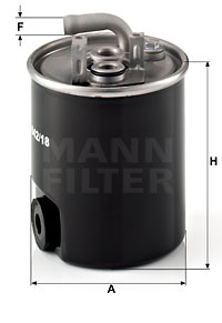 Polttoainesuodatin MANN-FILTER WK 842/18