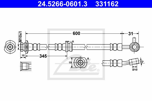 Jarruletku ATE 24.5266-0601.3