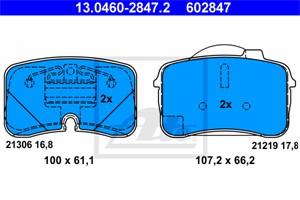 Jarrupalasarja, levyjarru, Etuakseli, AUDI 100, 100 Avant, 200, 200 Avant, V8, 441 698 151 A, 441 698 151 B, 441 698 151 D, 441 698 151