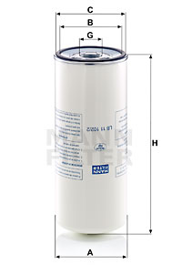 Suodatin, paineilma MANN-FILTER LB 11 102/2