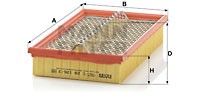 Ilmansuodatin, MERCEDES-BENZ 124 Sedan [W124], 124 T-Model [S124], 190 [W201], E-KLASS [W124], 601 094 05 04, A 601 094 05 04