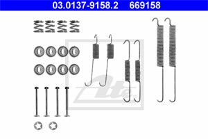 Tarvikesarja, jarrukengät, Taka-akseli, CITROËN,DACIA,PEUGEOT,RENAULT,VOLVO, 4308 58, 77 01 203 980, 77 01 206 972