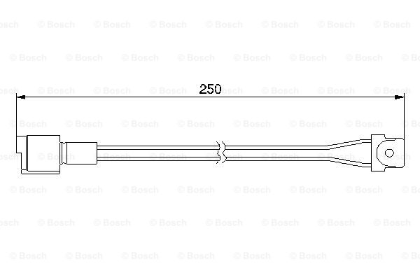 Jarrupalan kulumisen ilmaisin BOSCH 1 987 474 905
