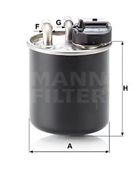 Polttoainesuodatin MANN-FILTER WK 820/16