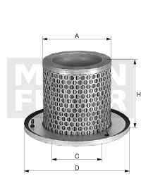 Toisioilmasuodatin MANN-FILTER C 1374/2 KIT