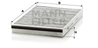Raitisilmasuodatin MANN-FILTER CUK 3054