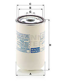 Suodatin, paineilma MANN-FILTER LB 719/2