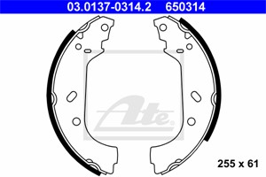 Jarrukenkäsarja, Taka-akseli, CITROËN,FIAT,LANCIA,PEUGEOT, 4241 H7, 4241 K6, 77362451, 9566949580, 9569692680