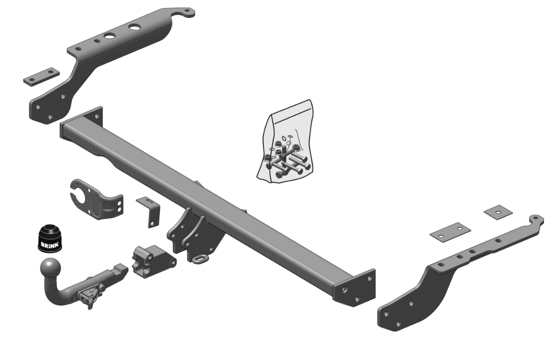 Vetokoukku BRINK 482500 Subaru Forester '97-07