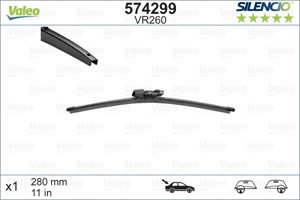 Pyyhkijänsulka, Takana, SEAT,SKODA,VW, 2G0955427, 510955427, 510955427A, 575955427, 575955427A, 5G6955427, 5G6955427B, 5G6955427C, 5G695