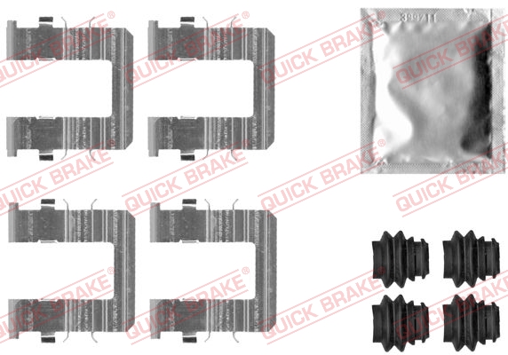 Tarvikesarja, jarrupala QUICK BRAKE 109-0074