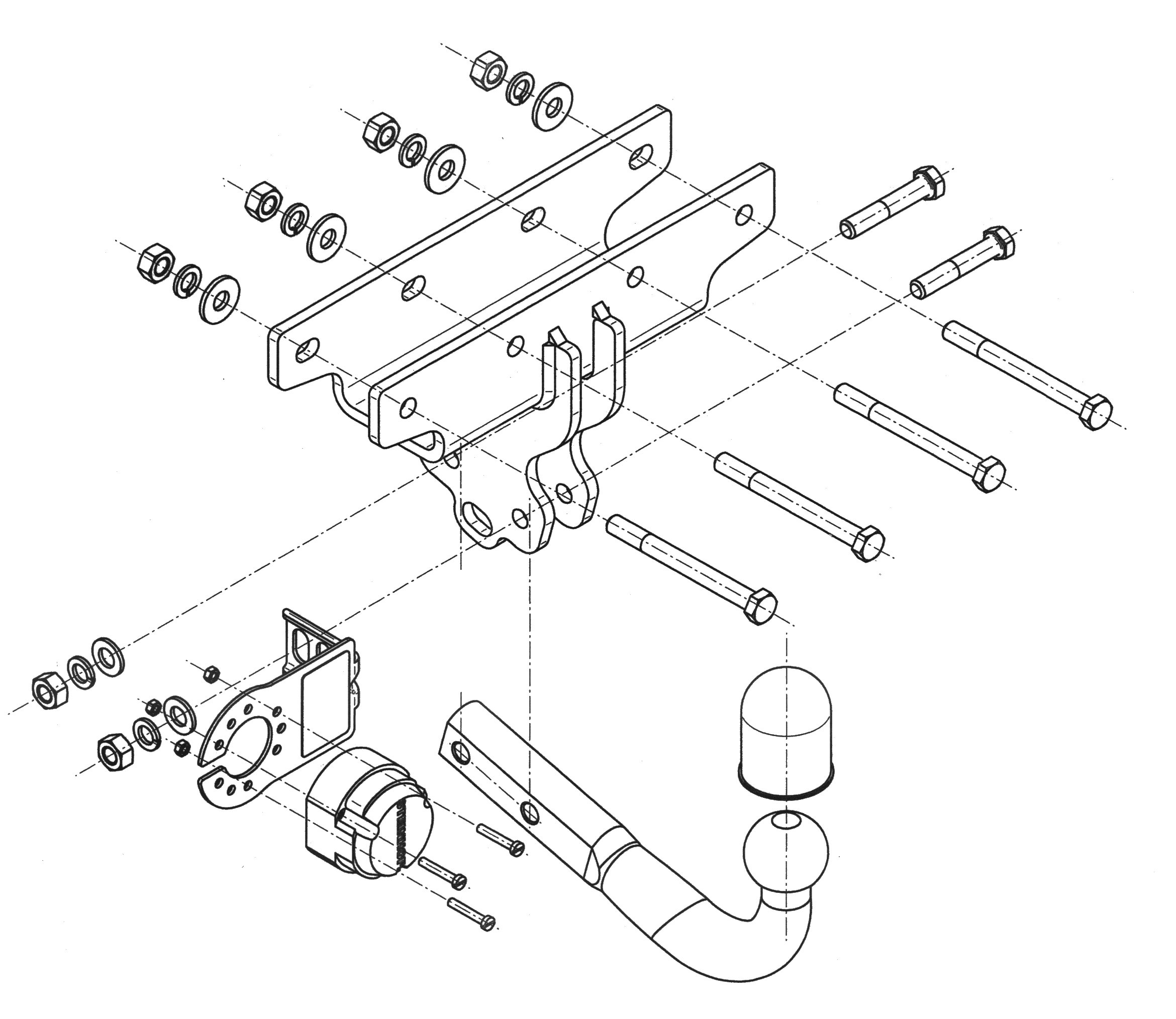 Vetokoukku STEINHOF STJ-071 Jeep Wrangler '07-
