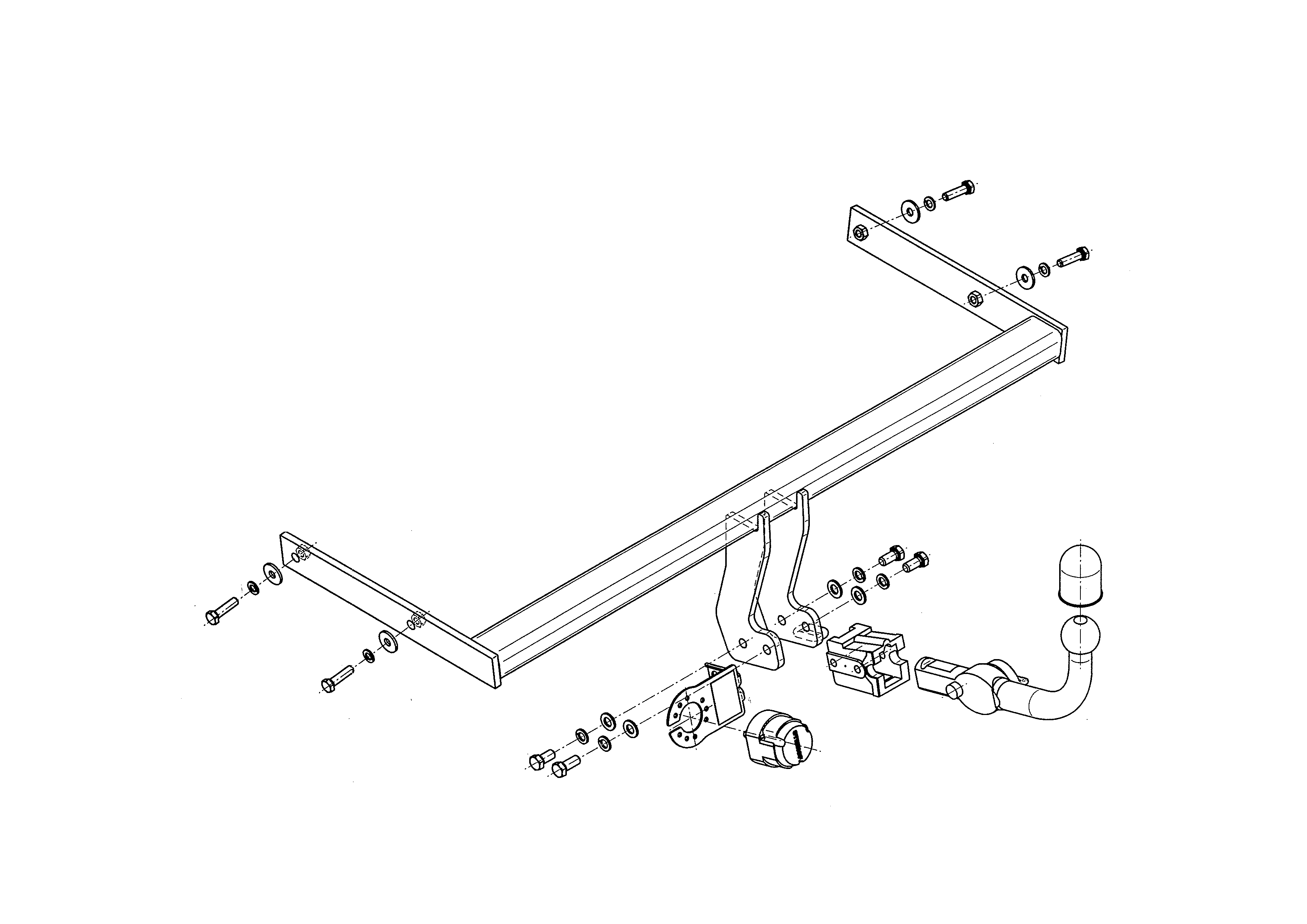 Vetokoukku STEINHOF STA-065 Audi A3 Sportback '04-13
