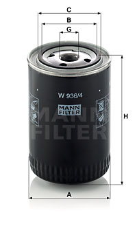 Öljynsuodatin MANN-FILTER W 936/4