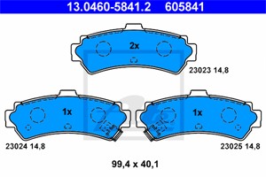 Jarrupalasarja, levyjarru, Taka-akseli, NISSAN ALMERA I, ALMERA Hatchback I, 44060-0M890