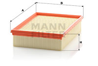 Ilmansuodatin MANN-FILTER C 26 138/1 KIT