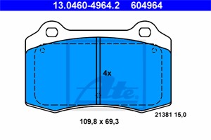 Jarrupalasarja, levyjarru, Etuakseli, Taka-akseli, JAGUAR S-TYPE, XJ, SEAT IBIZA II, VOLVO S60 I, V70 II, 30645136, 30683858, 6KL 698 15