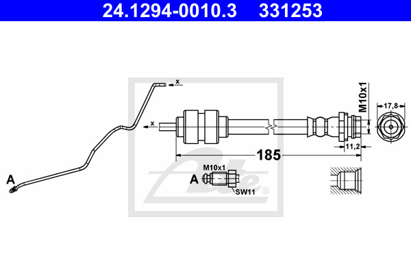 Jarruletku ATE 24.1294-0010.3