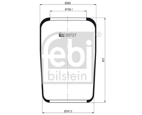 Metallipalje, ilmajousitus FEBI BILSTEIN 20727