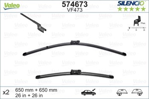 Pyyhkijänsulka, Edessä, CHEVROLET,OPEL,PEUGEOT,VAUXHALL, 1272026, 1272027, 1272028, 1272031, 1272066, 13289892, 13289893, 13295280, 1334