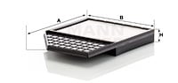 Raitisilmasuodatin MANN-FILTER CU 32 011/1