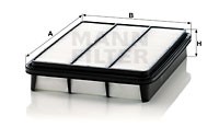 Ilmansuodatin, TOYOTA LAND CRUISER PRADO, 17801-30040, 17801-30080