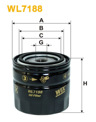 Öljynsuodatin WIX FILTERS WL7188