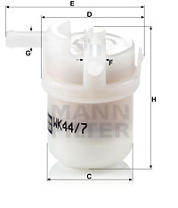 Polttoainesuodatin MANN-FILTER WK 44/7