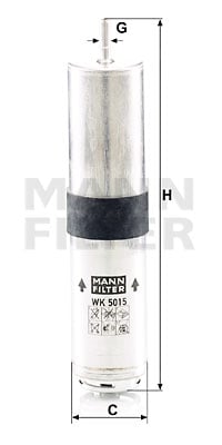 Polttoainesuodatin MANN-FILTER WK 5015 z