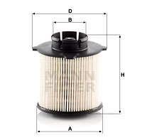 Polttoainesuodatin MANN-FILTER PU 9001 x