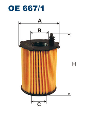 Öljynsuodatin FILTRON OE 667/1