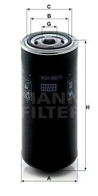 Polttoainesuodatin MANN-FILTER WDK 962/11