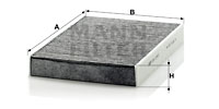 Raitisilmasuodatin MANN-FILTER CUK 2743