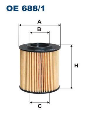 Öljynsuodatin FILTRON OE 688/1