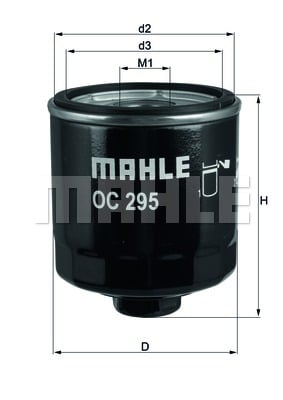 Öljynsuodatin MAHLE ORIGINAL OC 295