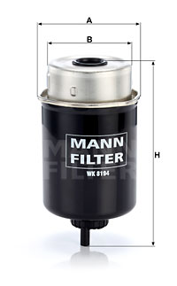 Polttoainesuodatin MANN-FILTER WK 8194