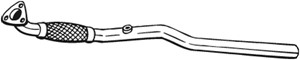 Pakoputki, Edessä, OPEL,VAUXHALL, 13223357, 24423923, 5852133, 5854313
