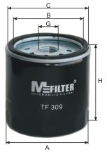 Öljynsuodatin MFILTER TF 309