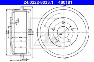 Jarrurumpu, Taka-akseli, FORD TOURNEO CONNECT, TRANSIT CONNECT, 1334973, 1334975, 1361302, 1361304, 2T14-1126-CD, 2T14-1126-DD, 4367102,