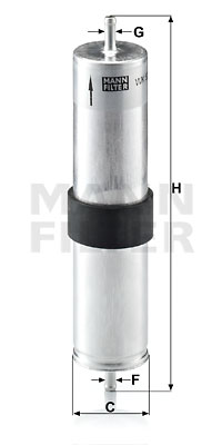 Polttoainesuodatin MANN-FILTER WK 521/4