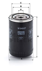 Öljynsuodatin, ASTON MARTIN,NISSAN,TVR, 095.001.0110, 10162-68S01, 10162-69S01, 1520-89X70A, 15208-Y9701, 9501110