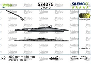 Pyyhkijänsulka, Edessä, CITROËN C2, C2 ENTERPRISE, C3 I, C3 II, PEUGEOT 1007, 16 131 600 80, 1613160080, 6423J6, 6423-J6, 6423L6, 6423-L
