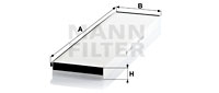 Raitisilmasuodatin MANN-FILTER CU 5673